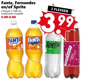 Coop Fanta, Fernandes en of Sprite aanbieding