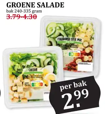 Coop Groene salade aanbieding