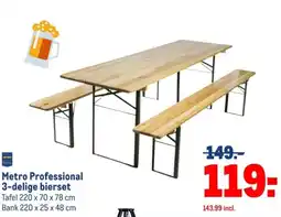 Makro Metro Professional 3 delige bierset aanbieding