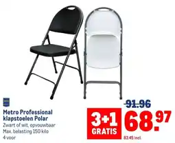 Makro Metro Professional klapstoelen Polar aanbieding