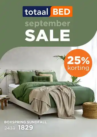TotaalBED Boxspring Sundfall aanbieding