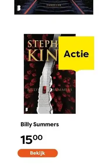 The Read Shop Billy Summers aanbieding
