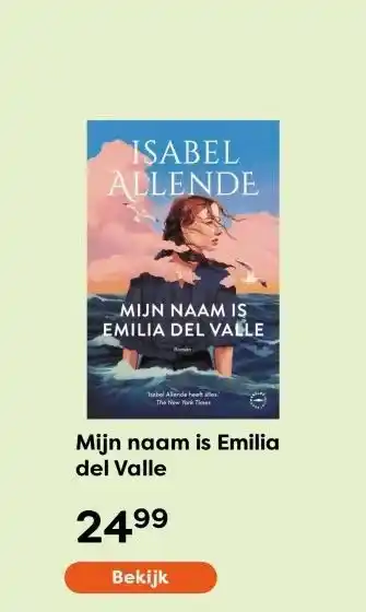 The Read Shop Mijn naam is Emilia del Valle aanbieding