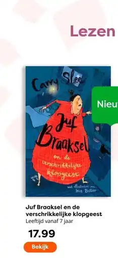 The Read Shop Juf Braaksel en de verschrikkelijke klopgeest aanbieding