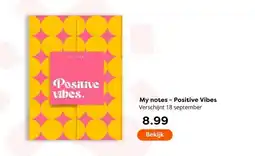 The Read Shop My notes Positive Vibes aanbieding
