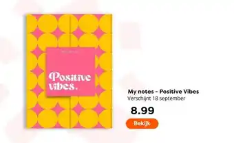 The Read Shop My notes Positive Vibes aanbieding