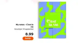 The Read Shop My notes C'est la vie aanbieding