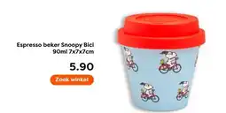 The Read Shop Espresso beker Snoopy Bici aanbieding