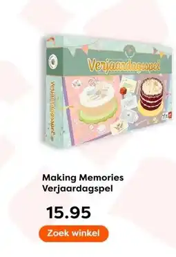 The Read Shop Making Memories Verjaardagspel aanbieding