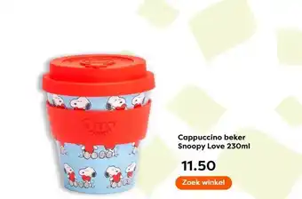 The Read Shop Cappuccino beker Snoopy Love aanbieding