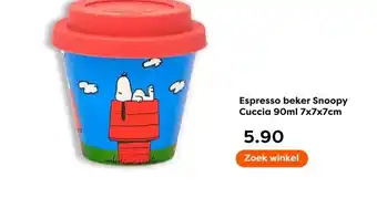 The Read Shop Espresso beker Snoopy Cuccia aanbieding