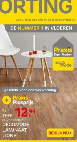 Praxis DECOMODE LAMINAAT LIONS aanbieding