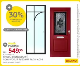 Praxis CANDO BINNENDEUR SCHUIFDEUR ELEGANT FLOW AC01 aanbieding