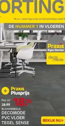 Praxis DECOMODE PVC VLOER TEGEL SENSE aanbieding
