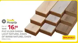 Praxis PVC VLOER GARDA LICHT NATUREL EIKEN OF WARM NATUREL EIKEN aanbieding