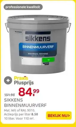 Praxis SIKKENS BINNENMUURVERF aanbieding