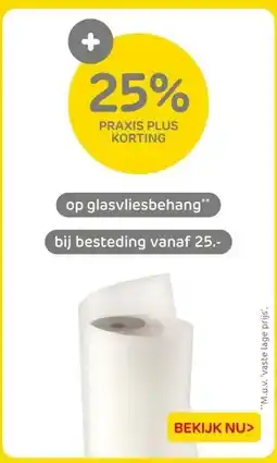 Praxis glasvliesbehang aanbieding