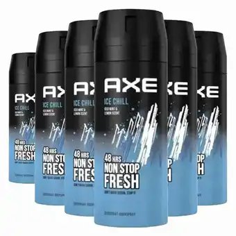 Plein.nl 6x Axe Deodorant Bodyspray Ice aanbieding