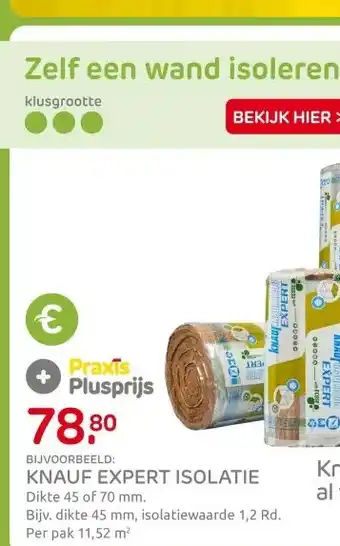 Praxis KNAUF EXPERT ISOLATIE aanbieding