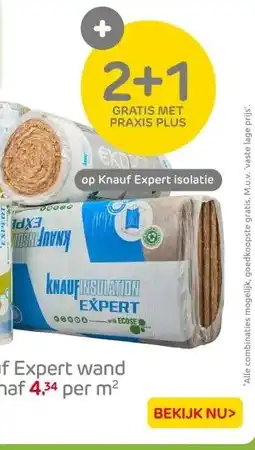 Praxis Knauf Expert wand aanbieding