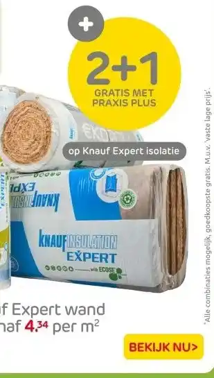Praxis Knauf Expert wand aanbieding
