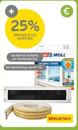 Praxis kleine isolatie en tochtwering aanbieding