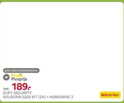 Praxis EUFY SECURITY SOLOCAM S220 KIT (2X) + HOMEBASE 3 aanbieding