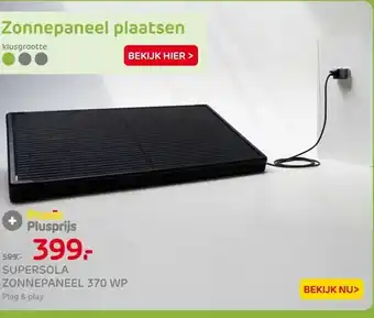 Praxis SUPERSOLA ZONNEPANEEL 370 WP aanbieding