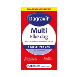 Plein.nl gratis verzending2+2 gratis: Dagravit Multi Elke Dag 60 aanbieding