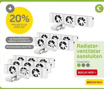 Praxis SpeedComfort radiatorventilatoren aanbieding