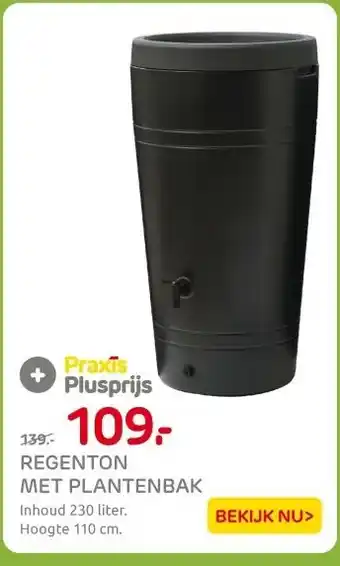 Praxis REGENTON MET PLANTENBAK aanbieding