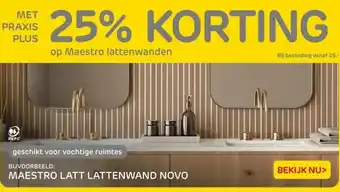 Praxis MAESTRO LATT LATTENWAND NOVO aanbieding