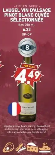 MCD Supermarkt LAUGEL VIN D'ALSACE PINOT BLANC CUVÉE SÉLECTIONNÉE aanbieding