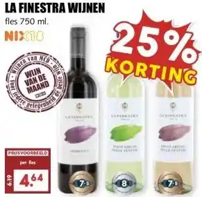 MCD Supermarkt LA FINESTRA WIJNEN aanbieding