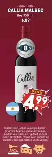 MCD Supermarkt CALLIA MALBEC aanbieding