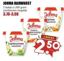 MCD Supermarkt JOHMA RAUWKOST aanbieding