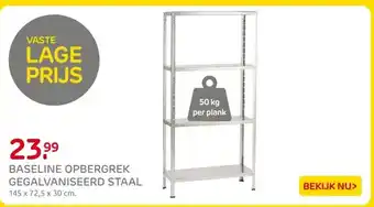 Praxis BASELINE OPBERGREK GEGALVANISEERD STAAL aanbieding