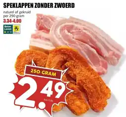 MCD Supermarkt SPEKLAPPEN ZONDER ZWOERD aanbieding