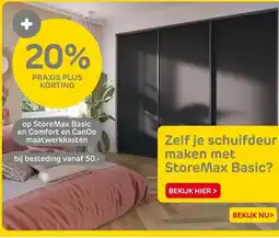 Praxis StoreMax Basic en Comfort en CanDo maatwerkkasten aanbieding