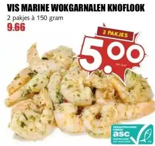 MCD Supermarkt VIS MARINE WOKGARNALEN KNOFLOOK aanbieding
