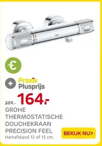 Praxis GROHE THERMOSTATISCHE DOUCHEKRAAN PRECISION FEEL aanbieding