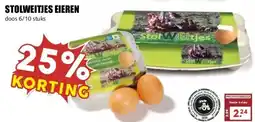 MCD Supermarkt STOLWEITJES EIEREN aanbieding