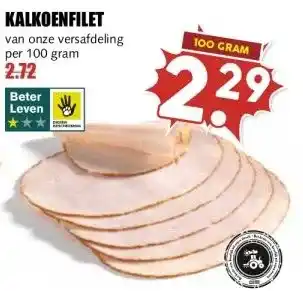MCD Supermarkt KALKOENFILET aanbieding