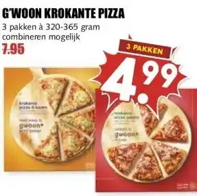 MCD Supermarkt G'WOON KROKANTE PIZZA aanbieding