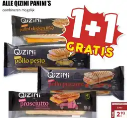 MCD Supermarkt ALLE QIZINI PANINI'S aanbieding
