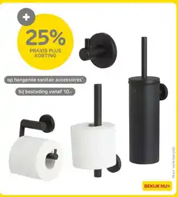 Praxis hangende sanitair accessoires aanbieding