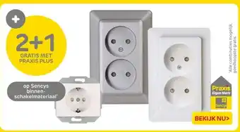 Praxis Sencys binnen- schakelmateriaal aanbieding