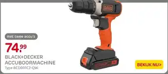 Praxis BLACK+DECKER ACCUBOORMACHINE aanbieding