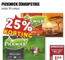 MCD Supermarkt PICKWICK ÉÉNKOPSTHEE aanbieding