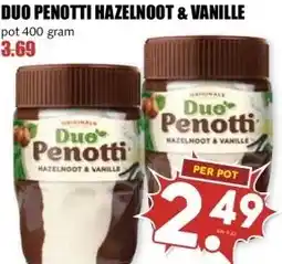 MCD Supermarkt DUO PENOTTI HAZELNOOT & VANILLE aanbieding